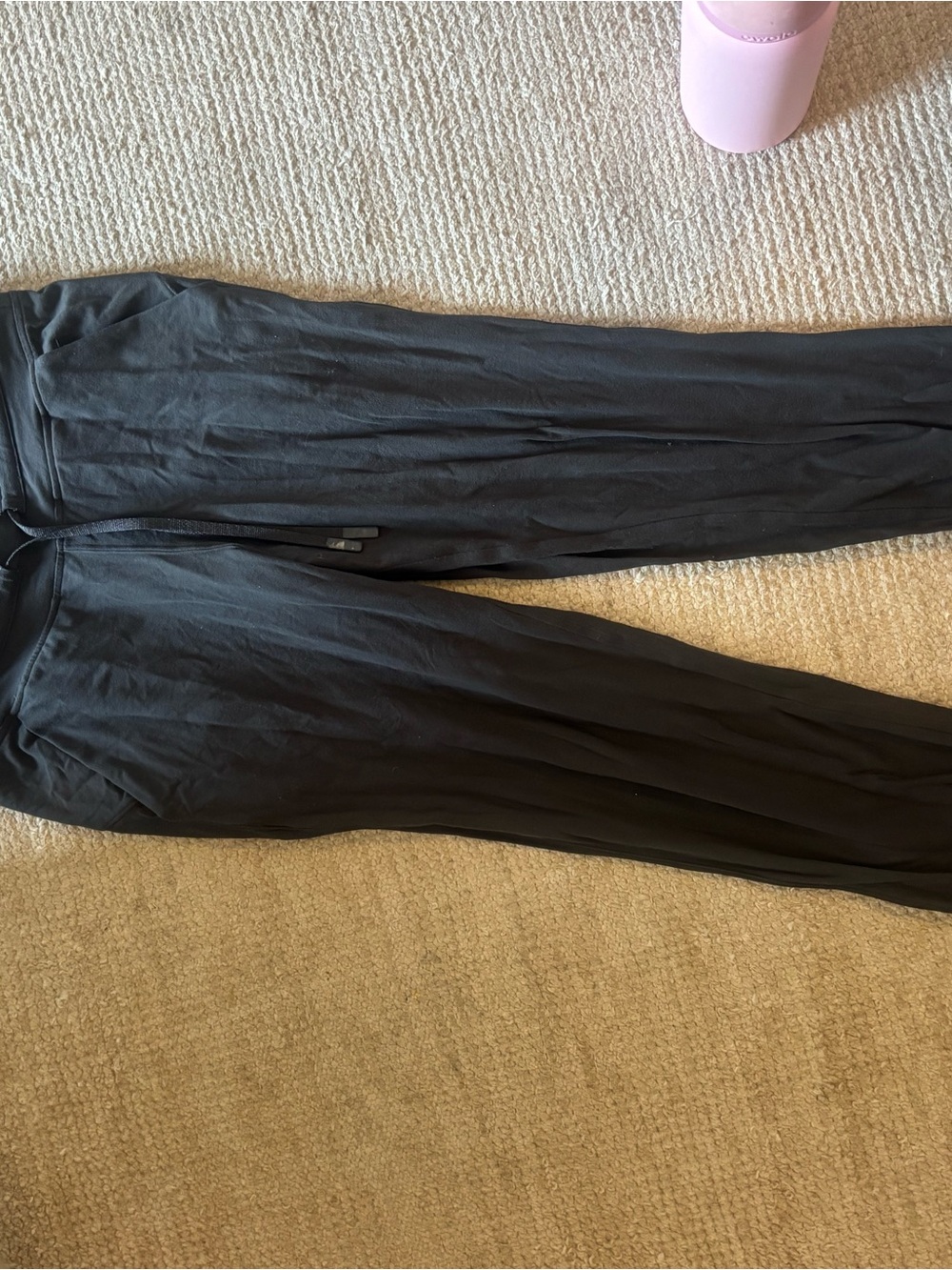Black Lulu jogger pants (ready to rulu, align fabric)